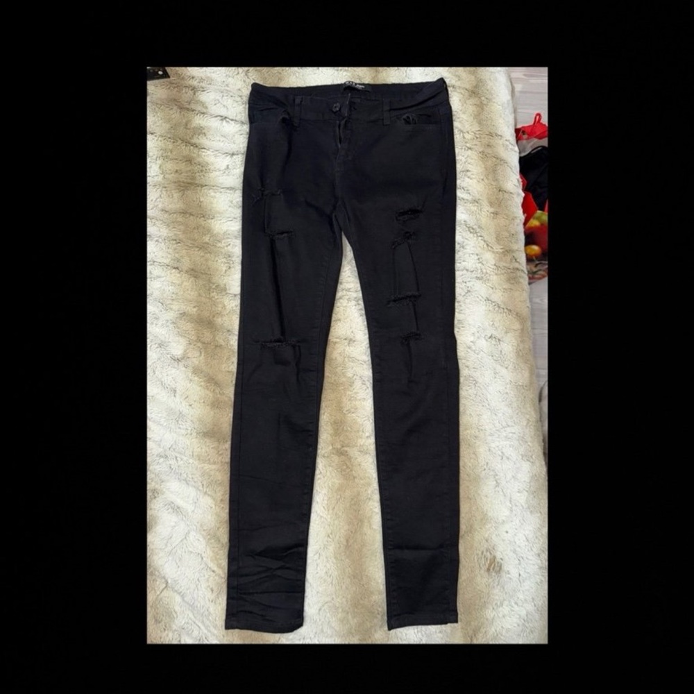 Wax Jean Black Denim Pants